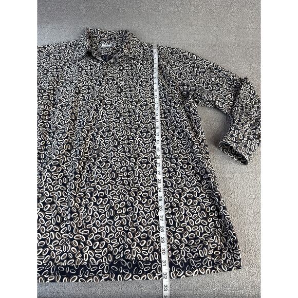 Maus & Hoffman Button Down Shirt Long Sleeve Retro Print Size XXL - Picture 5 of 10